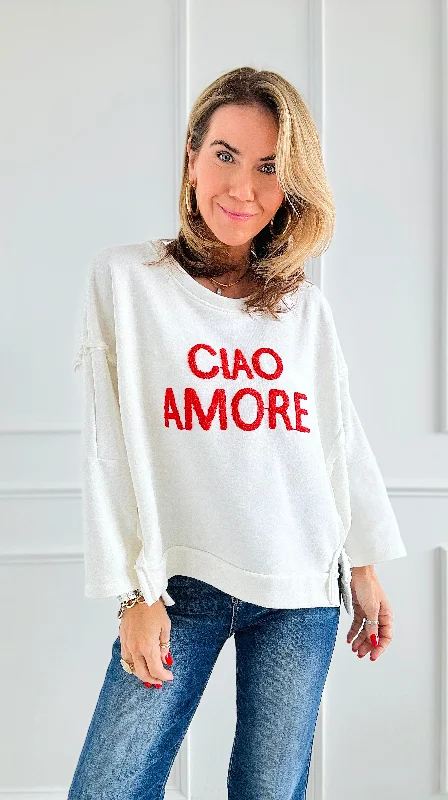 Ciao Amore Italian Sweater- White