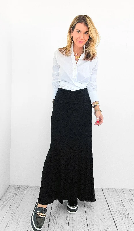 Midnight Flow Maxi Skirt