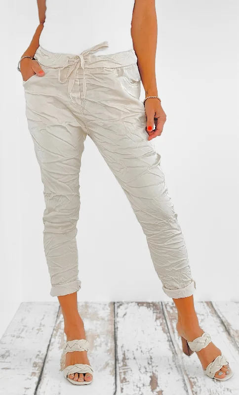 Italian Wish List Jogger - Sand Beige