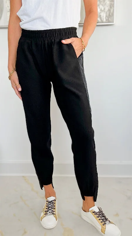 Santorini By Night High Low Cuff Pant - Black