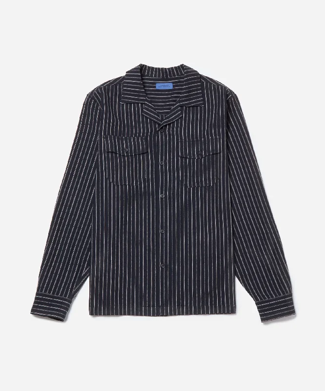 Marco Brushed Shirring Long Sleeve Shirt