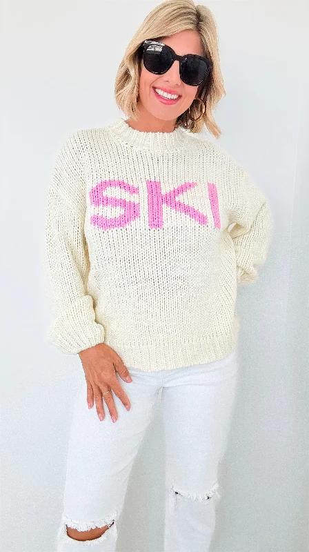 'Ski' Knit Sweater-Ivory