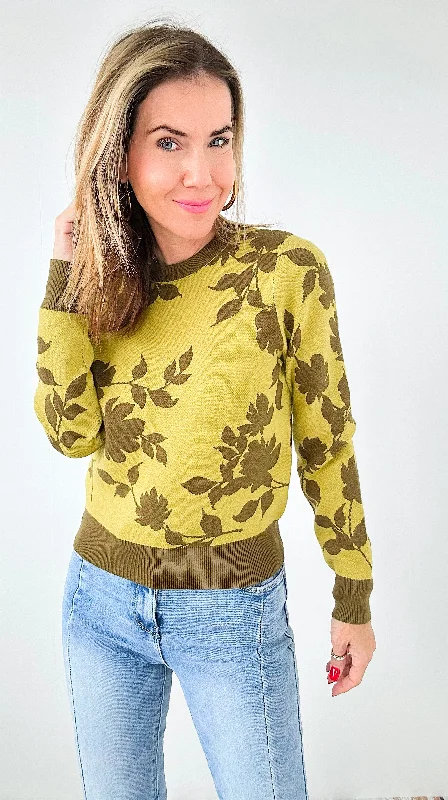 Autumn Blossom Knit Sweater