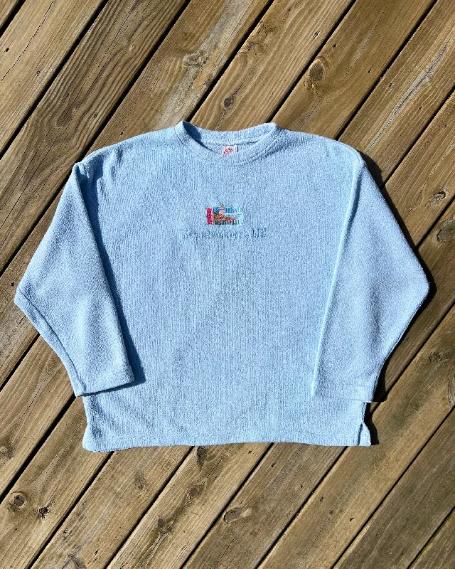 Vintage Maine Blue Embroidered Crewneck