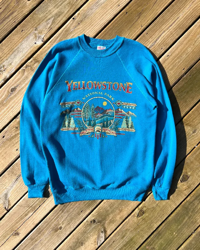 Vintage Yellowstone National Park Crewneck In Blue