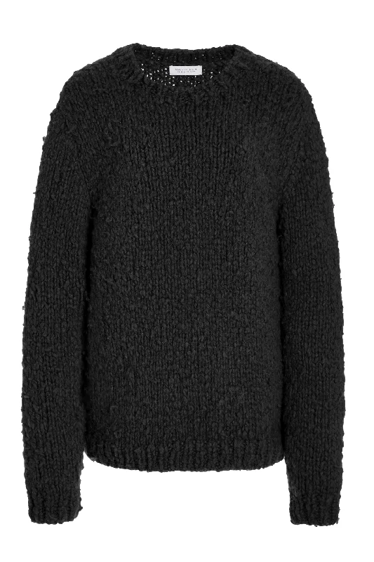 Lawrence Knit Sweater in Black Welfat Cashmere