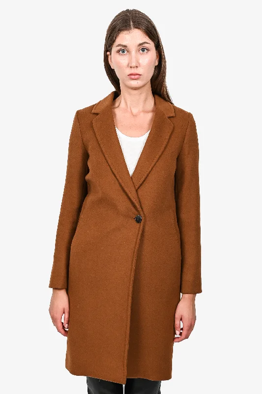 Babaton Brown Wool 'Stedman' Coat Size XXS