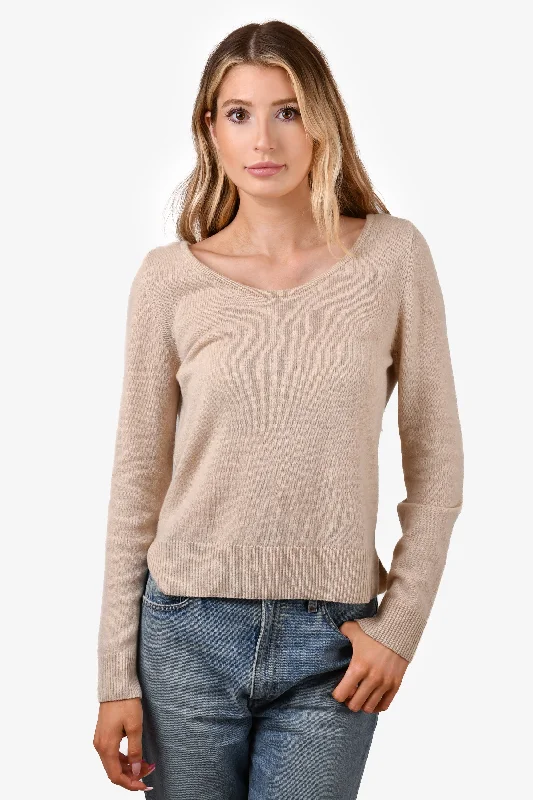 Cuyana Beige Cashmere Sweater Size M