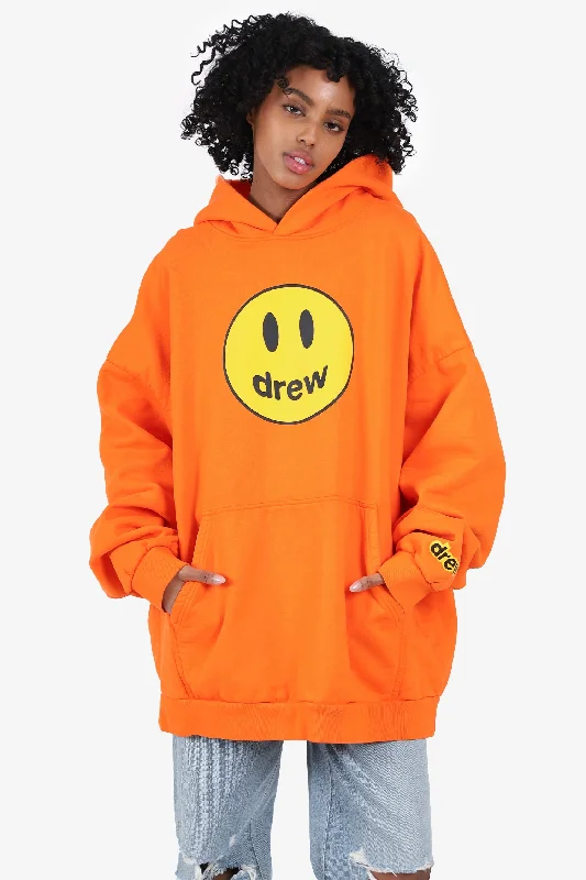 Drew House Orange/Yellow Smiley Face Hoodie Size XXL