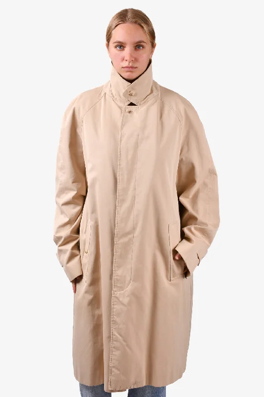 Grenfell Beige Cotton Trench Coat with Vest Liner Size 42 Mens