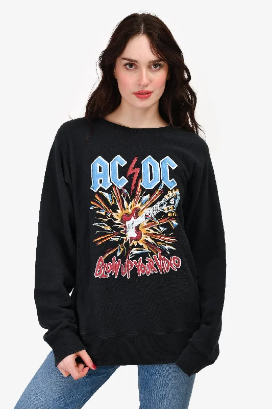 Gucci Black ACDC Crewneck Sweater Size XL Mens