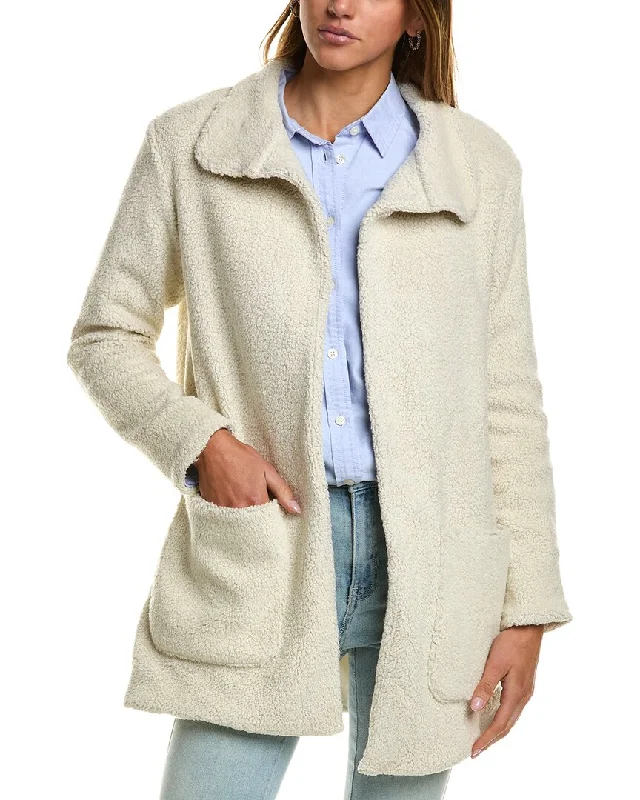 James Perse Funnel Neck Wool-Blend Coat