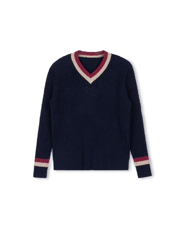 Keller - Stripe Trim Sweater