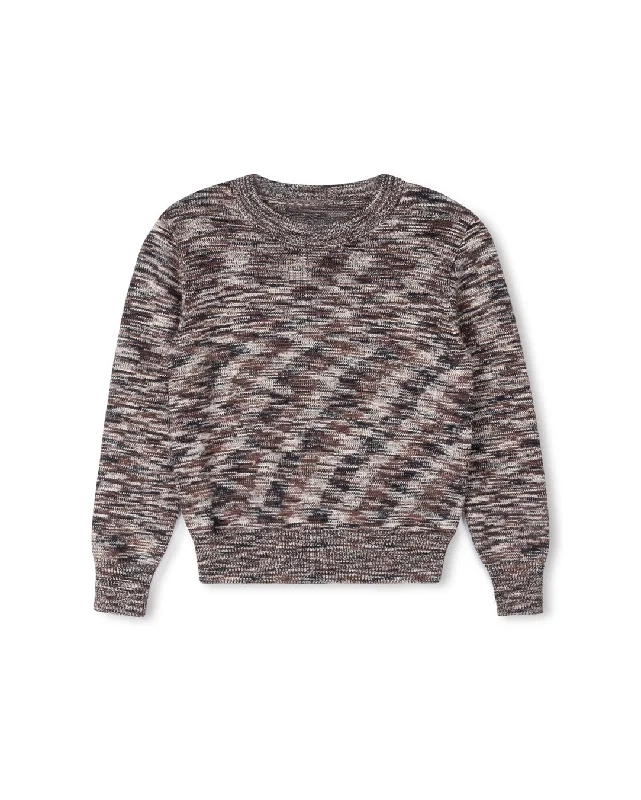 Printed Marled Sweater