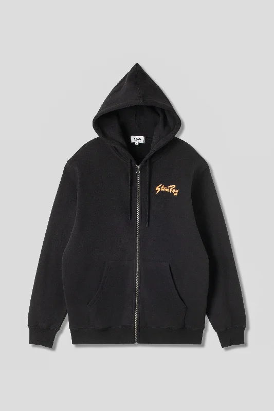 Stan OG Zip Hood (Black / Orange Print)