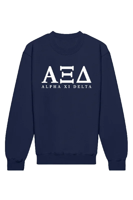 Alpha Xi Delta Letters Crewneck Sweatshirt