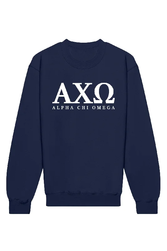 Alpha Chi Omega Letters Crewneck Sweatshirt