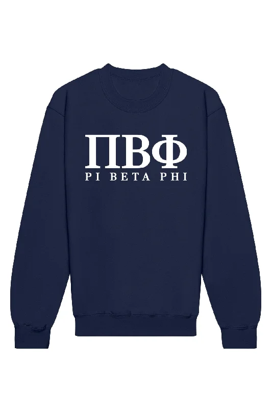 Pi Beta Phi Letters Crewneck Sweatshirt