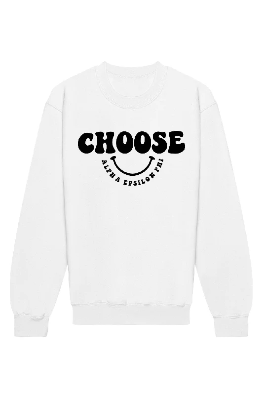 Alpha Epsilon Phi Choose Crewneck Sweatshirt