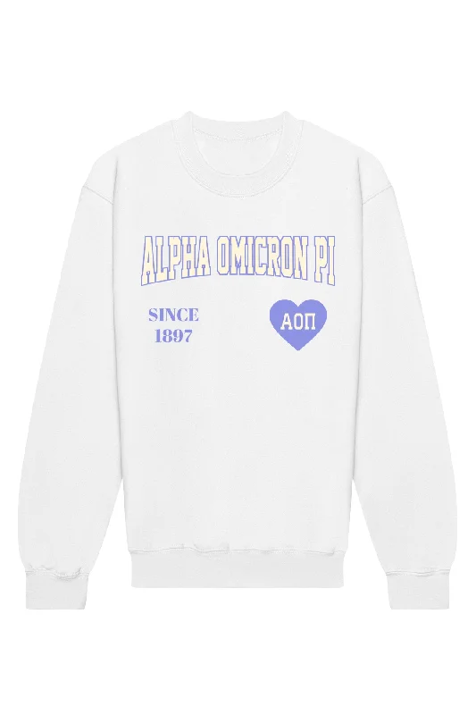 Alpha Omicron Pi Candy Crush Crewneck Sweatshirt