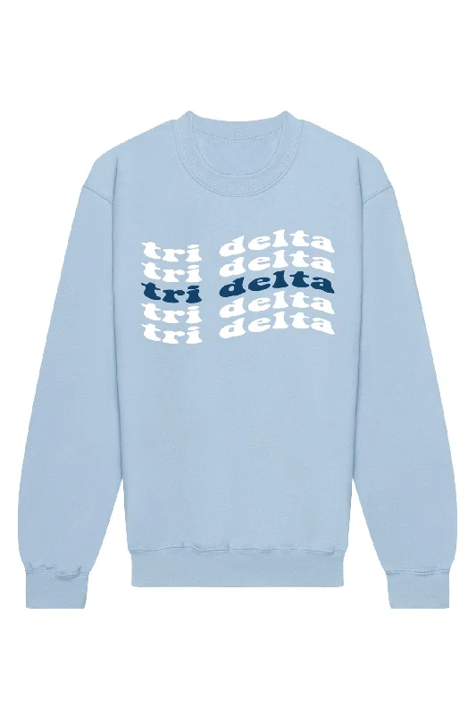 Delta Delta Delta Ride The Wave Crewneck Sweatshirt