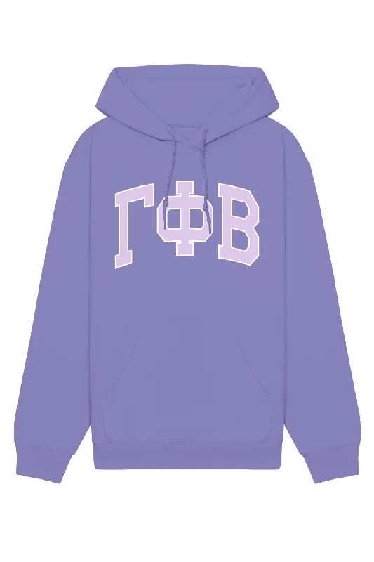 Gamma Phi Beta Purple Rowing Letters Hoodie