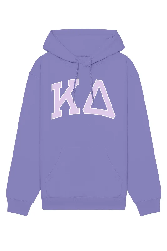 Kappa Delta Purple Rowing Letters Hoodie