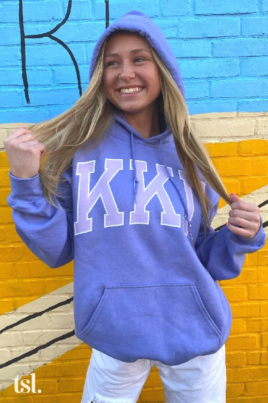 Kappa Kappa Gamma Purple Rowing Letters Hoodie