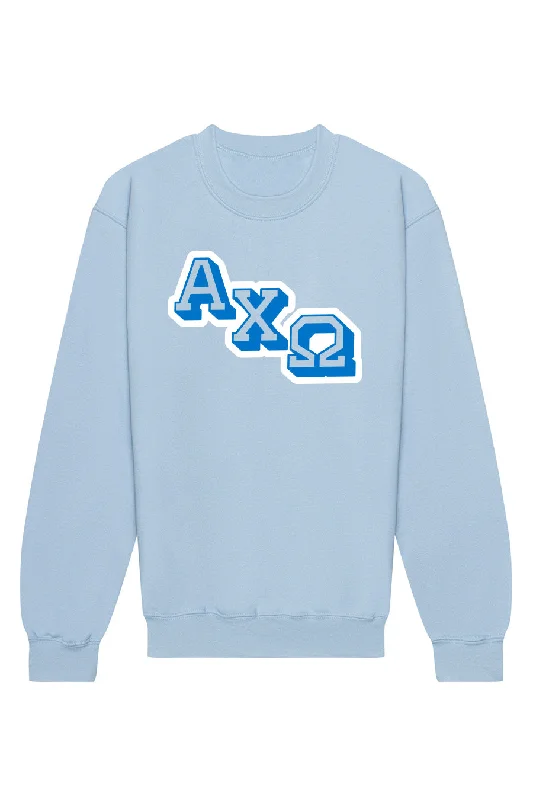 Alpha Chi Omega Varsity Letters Crewneck