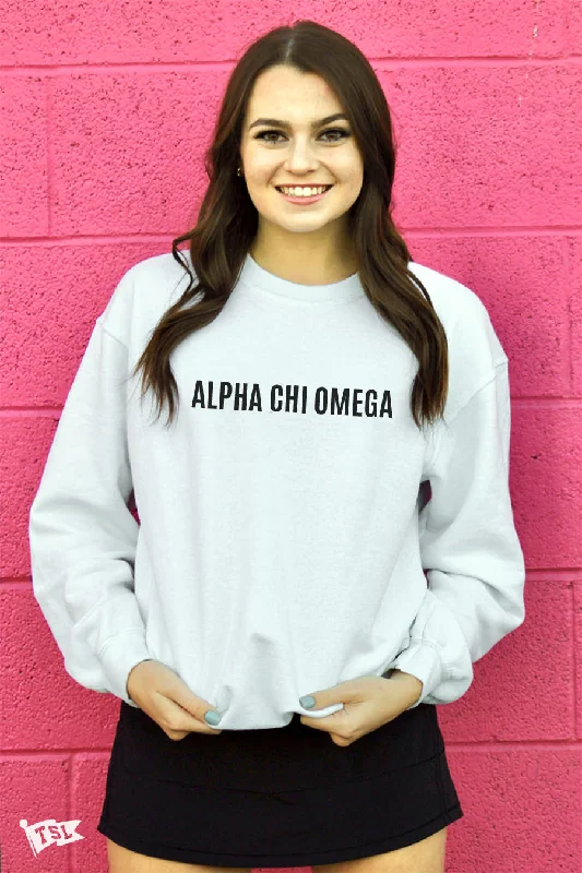 Alpha Chi Omega Warped Crewneck