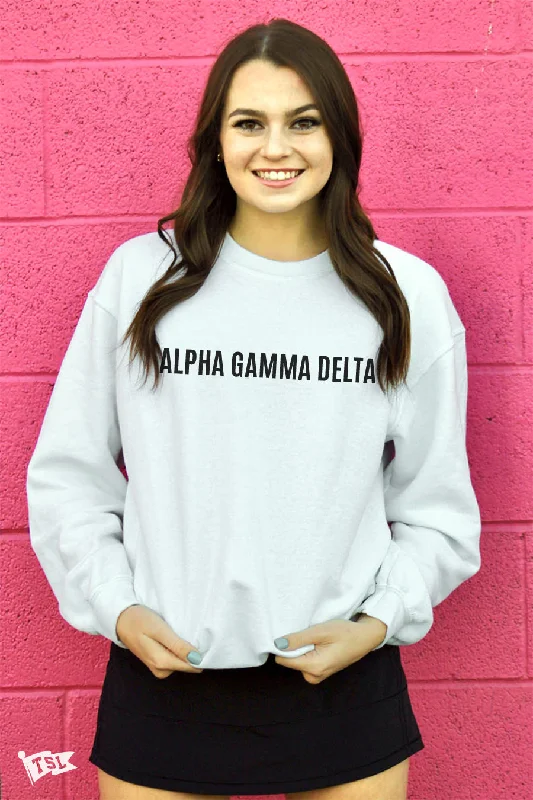 Alpha Gamma Delta Warped Crewneck