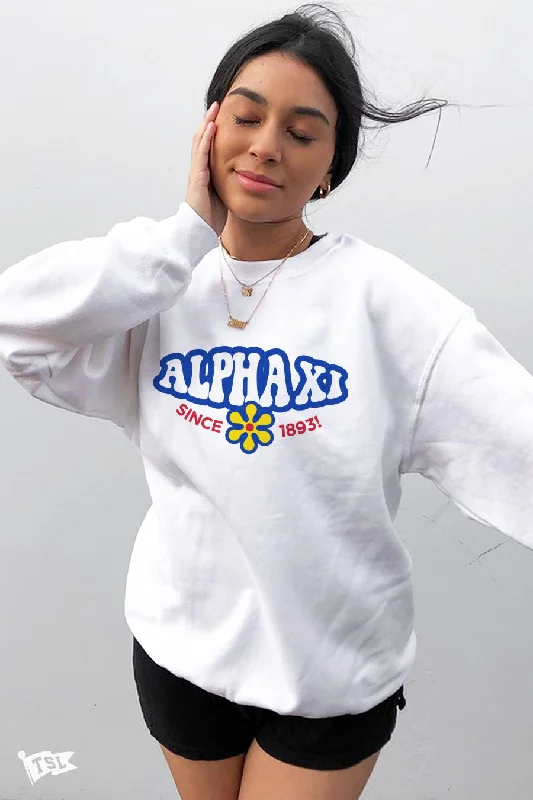 Alpha Xi Delta Funky Crewneck