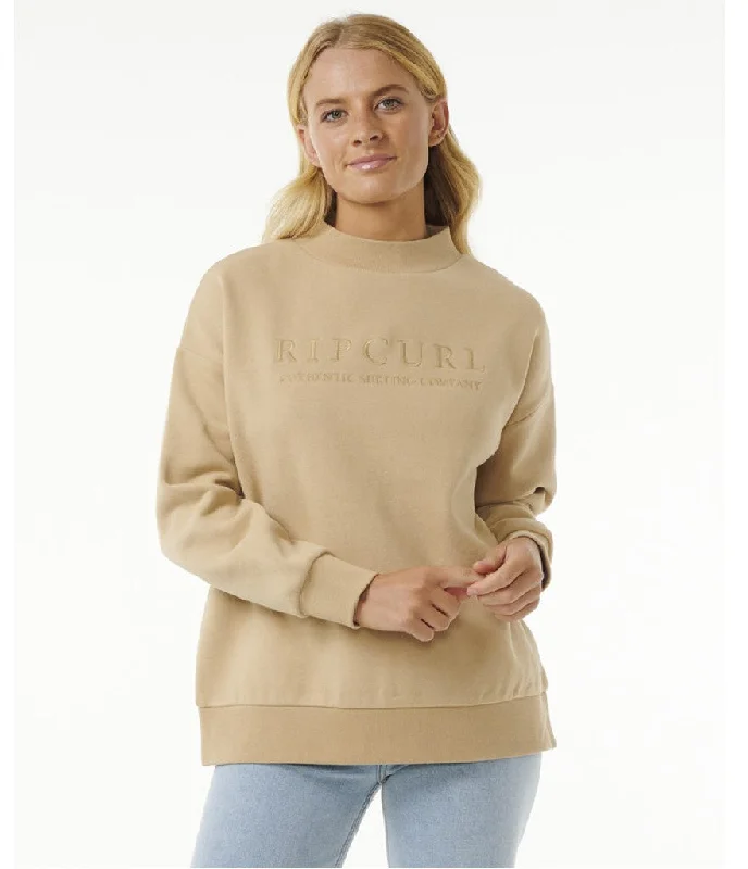 WOMEN'S PREMIUM SURF CREW - TAUPE