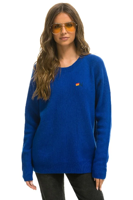 VINTAGE CABIN 2 UNISEX CASHMERE SWEATER - LAPIS