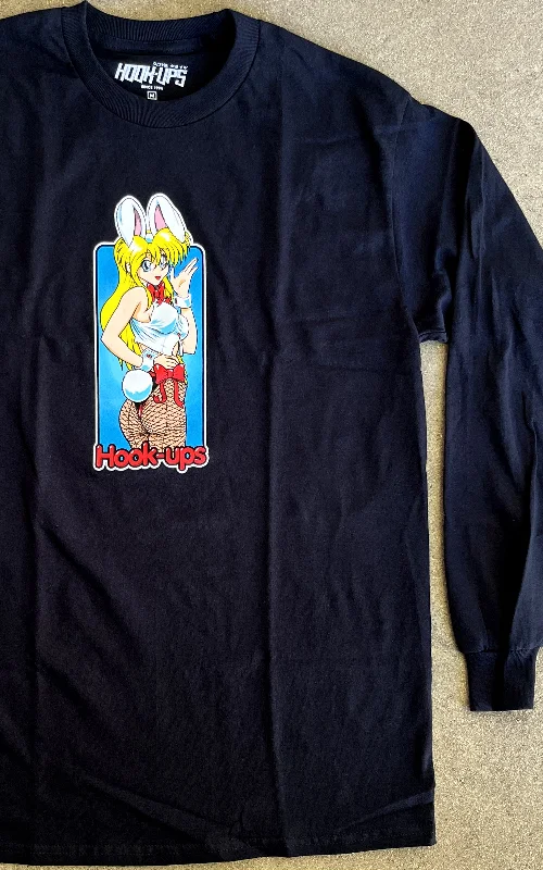 Bunny Girl LONG SLEEVE t-shirt BLACK