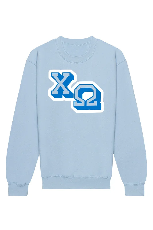 Chi Omega Varsity Letters Crewneck