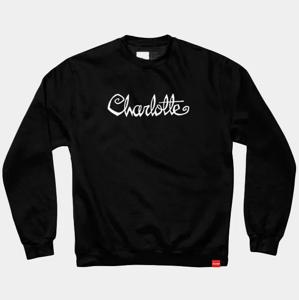 Chocolate Skateboards x Black Sheep "Flip The Script" Charlotte Crewneck Sweatshirt Black