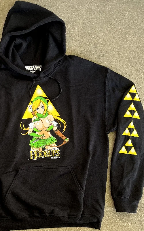 Female Link Hooded Sweatshirt - BLACK