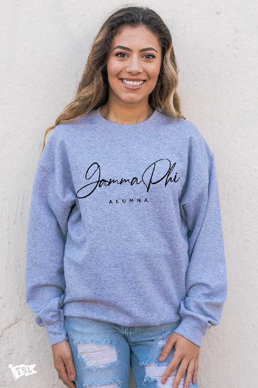 Gamma Phi Beta Alum Script Crewneck