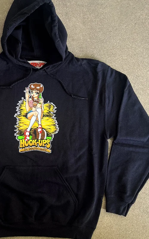 Mary Jane Hooded Sweatshirt BLACK