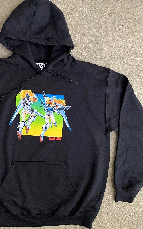 Mobile Suits Hooded Sweatshirt- BLACK