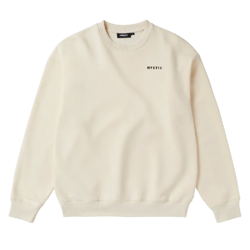 Mystic Trace Crew Sweatshirt-Off White