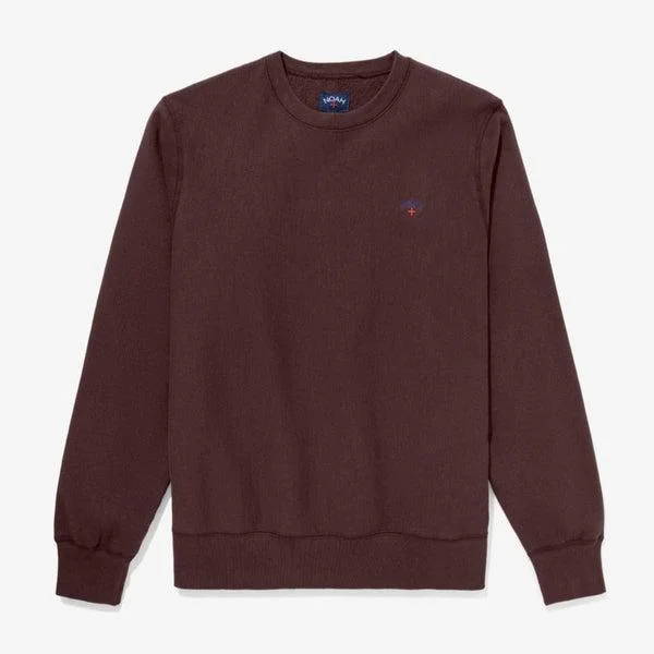 Noah Clothing Classic Fleece Crewneck Sweatshirt Dark Brown