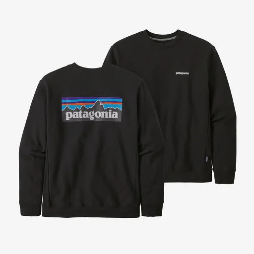 Patagonia P-6 Logo Uprisal Crew Sweatshirt-Black