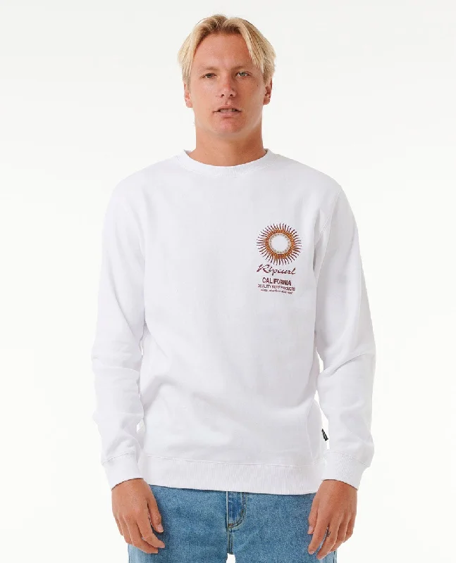 Rip Curl Sunset Desto Crew Sweatshirt-California White