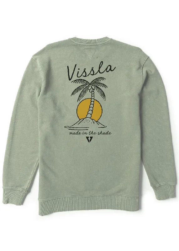 Vissla Coastal Eco Crew Sweatshirt-Sage