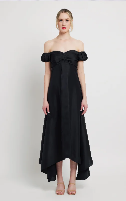 Chloe Silk Dress - Black