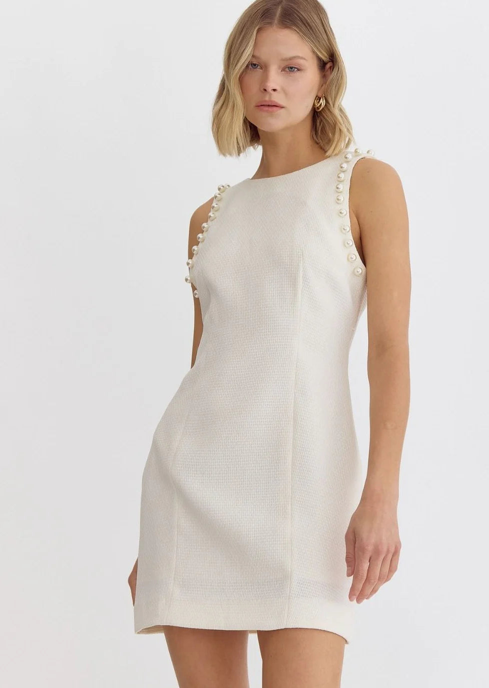 Enchanted Beginnings Cream Pearl Dress