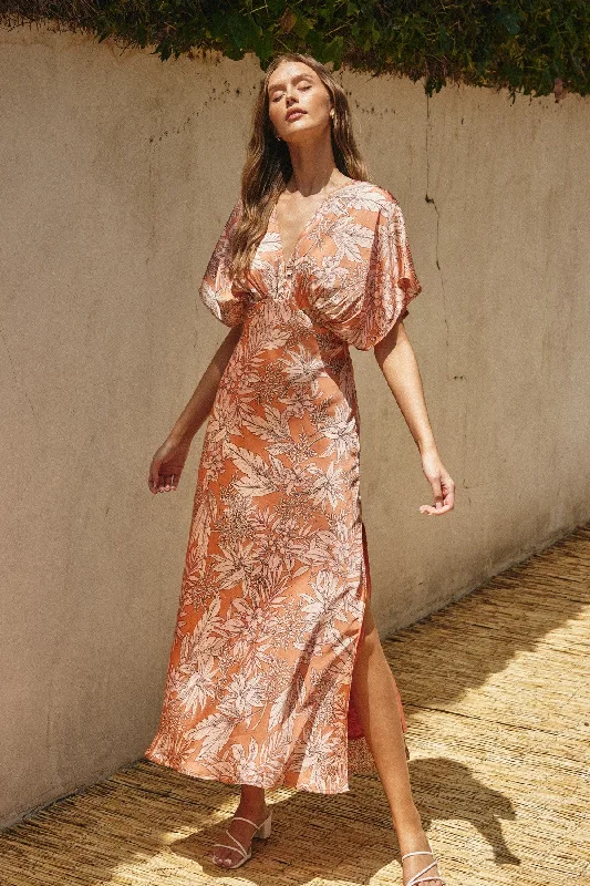 Ibiza Sunset Plunging Dress