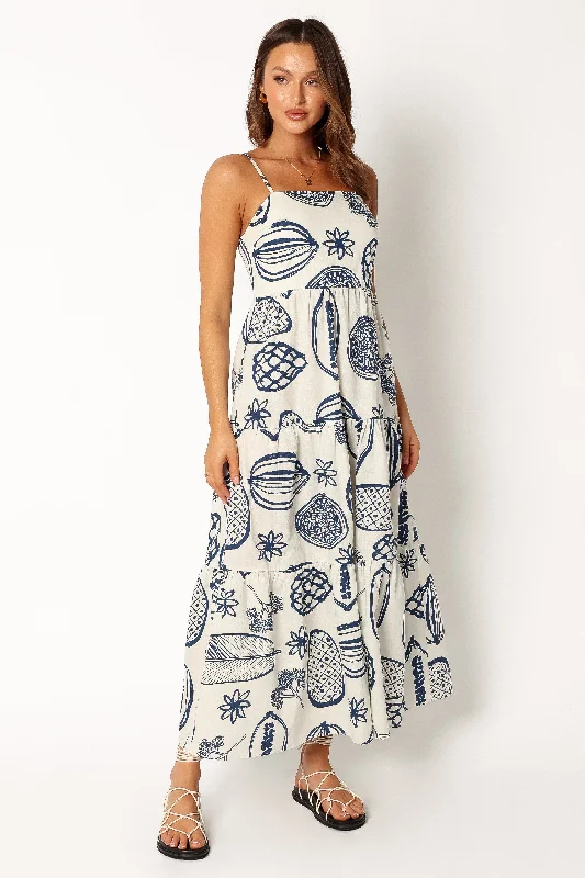 Ronin Maxi Dress - Navy